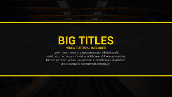 Dynamic Big Titles - VideoHive 45955326