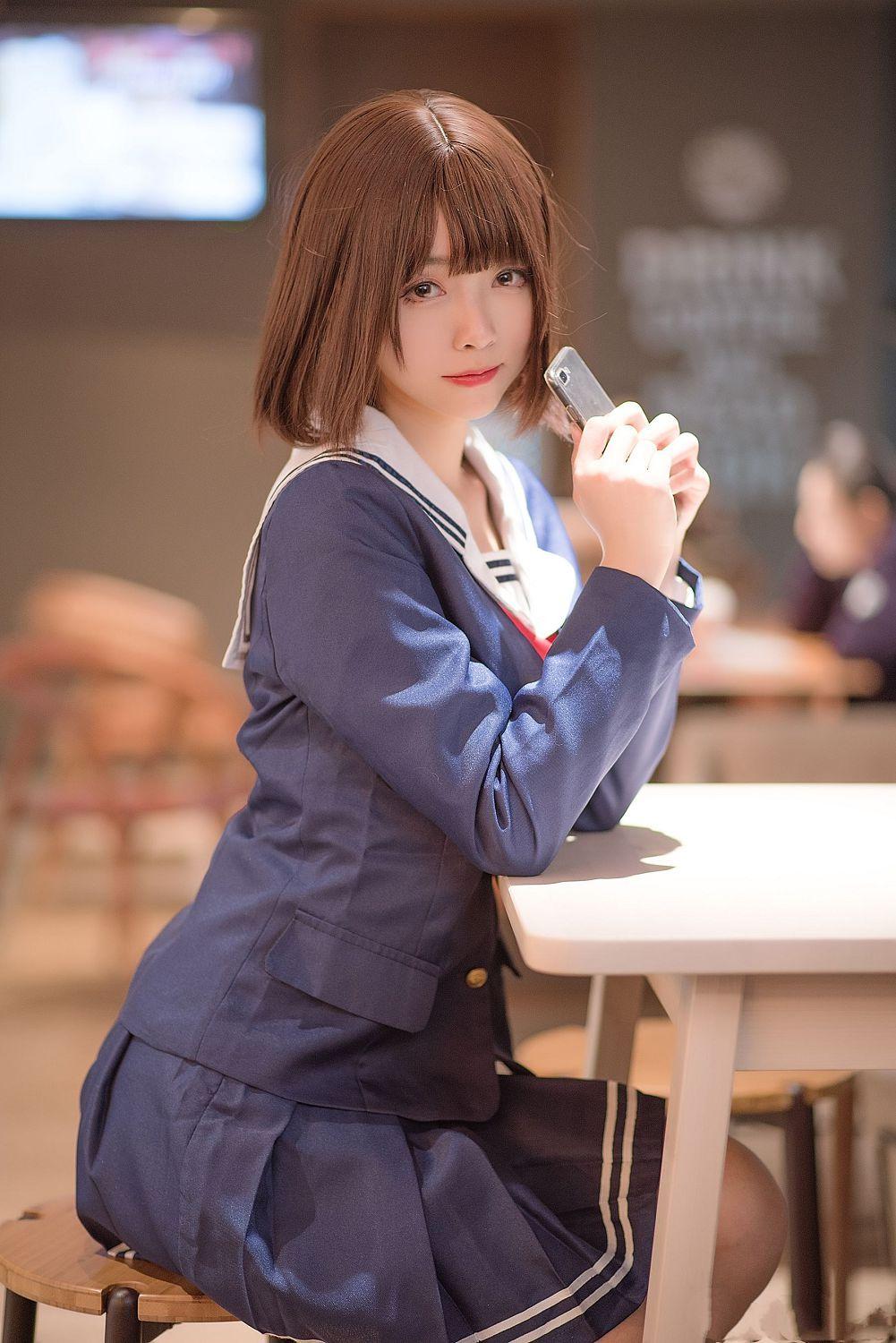 [福利女神cosplay] 大大卷卷小卷 - 加藤惠校服(15)