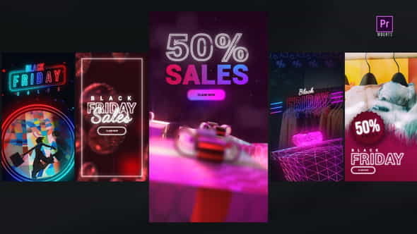 Instagram Black Friday Stories - VideoHive 34855930