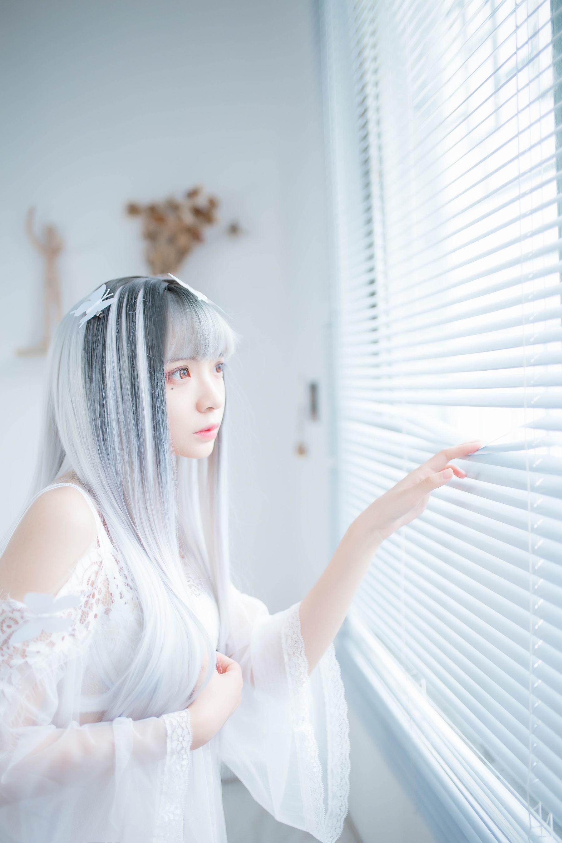 [网红COSER] 疯猫ss – 透明白纱 写真集(9)