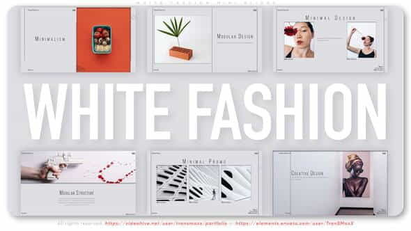 White Fashion Mini Slides - VideoHive 35478098