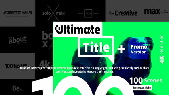 100 Typography Package - VideoHive 20871204