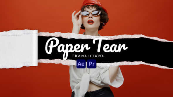 Paper Tear Transitions - VideoHive 43420994