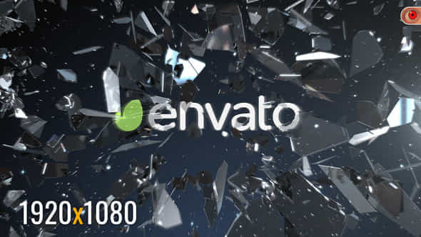 Shatter Glass Logo - VideoHive 5026456