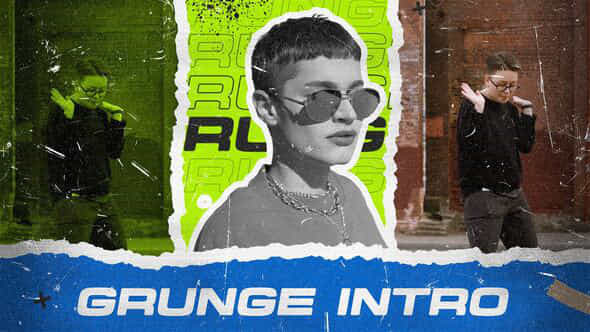 Paper Grunge Intro Mogrt - VideoHive 54872932