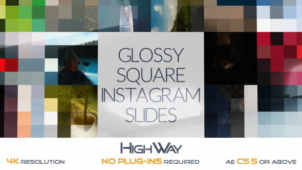 Glossy Square Instagram Slides - VideoHive 17120559