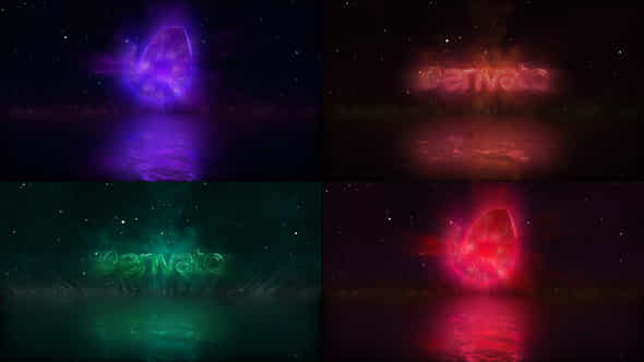 Neon Particles Logo - VideoHive 33213426