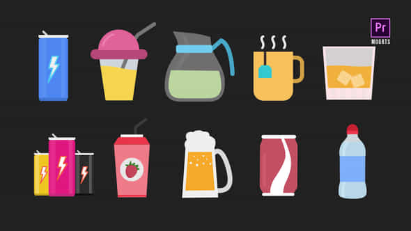 Drinks Animated Icons - VideoHive 34758338