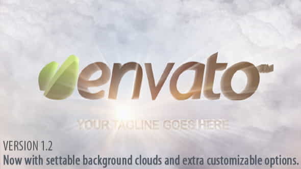 Clouds and Shiny Logo Reveal - VideoHive 2866142