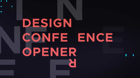 Design Conference Opener - VideoHive 24775426