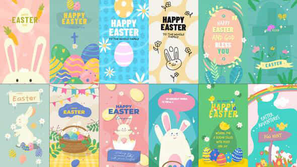 Easter Vertical Stories - VideoHive 50973354