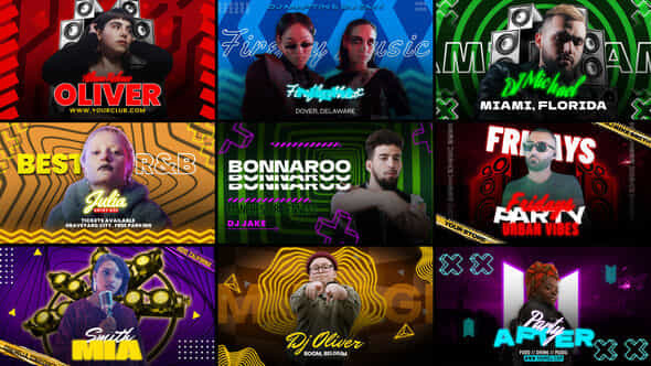 Dj Party Freeze Frame - VideoHive 56658768