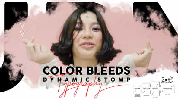 Color Bleeds Dynamic Stomp Typography - VideoHive 24335901