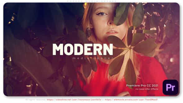 Modern Media Opener - VideoHive 55580370