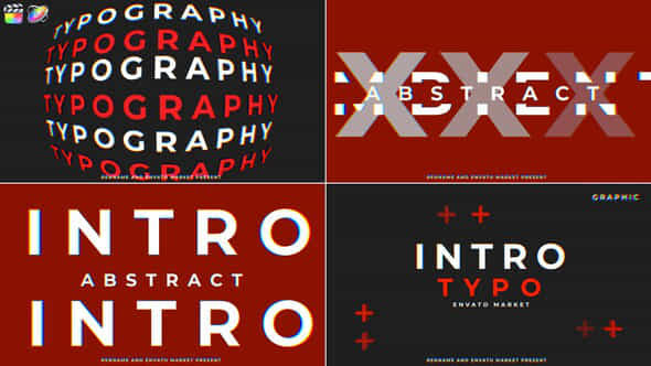 Typo Intro - VideoHive 52602990