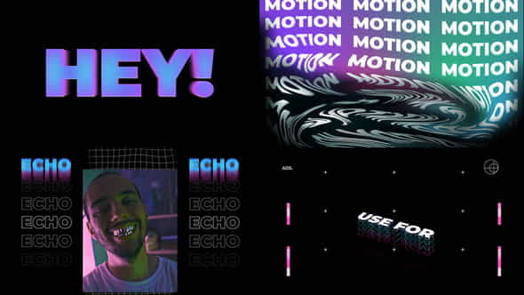 Text Holographic Intro - VideoHive 28761139