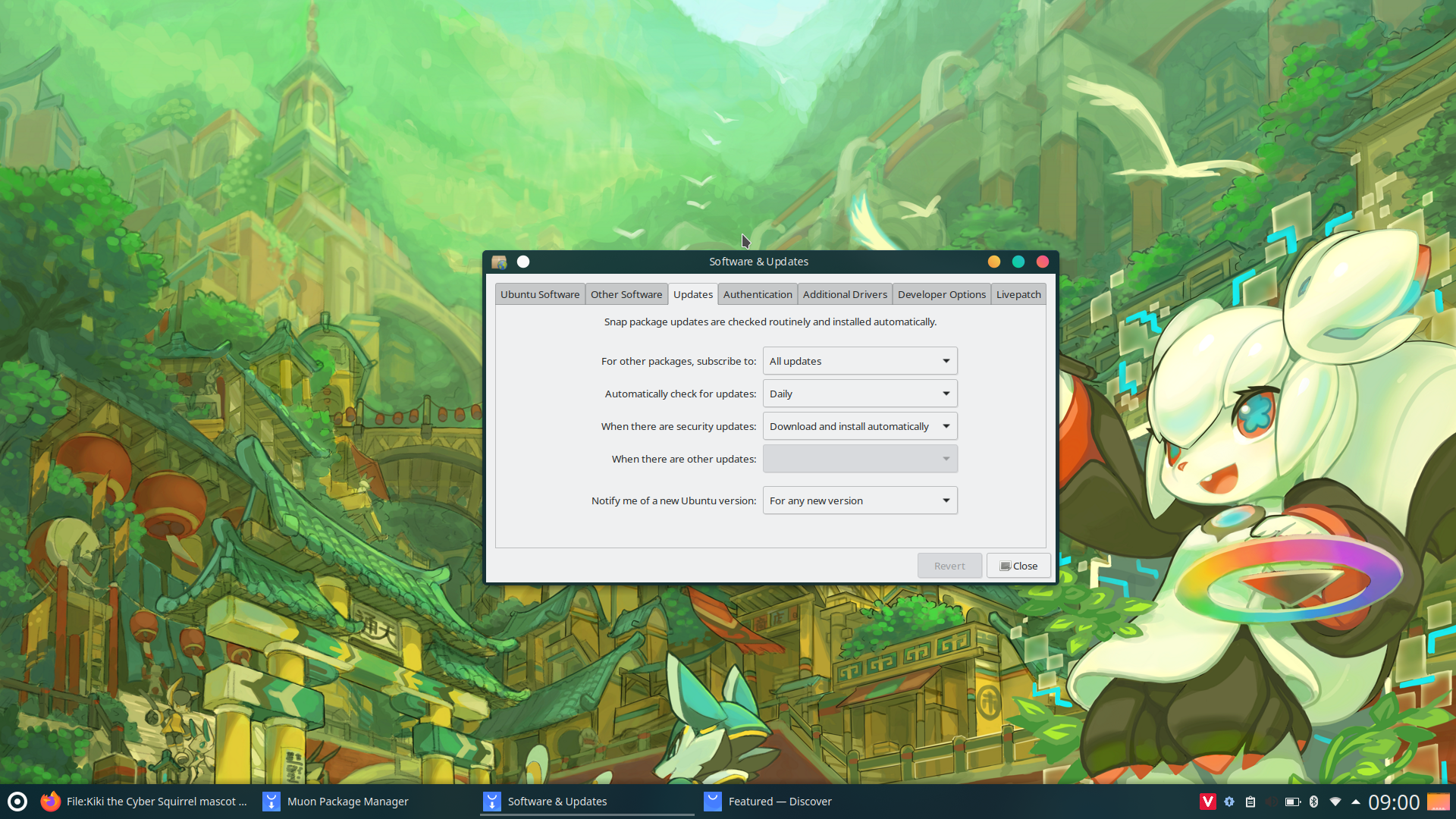 Software Update on Kubuntu