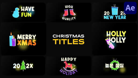 Christmas Titles For After Effects - VideoHive 55154952