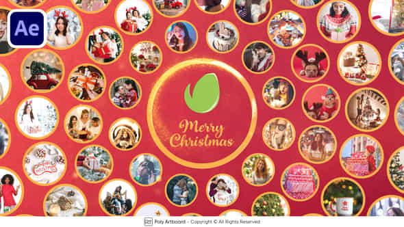 Christmas Circle Logo Reveal For After Effects - VideoHive 49409857