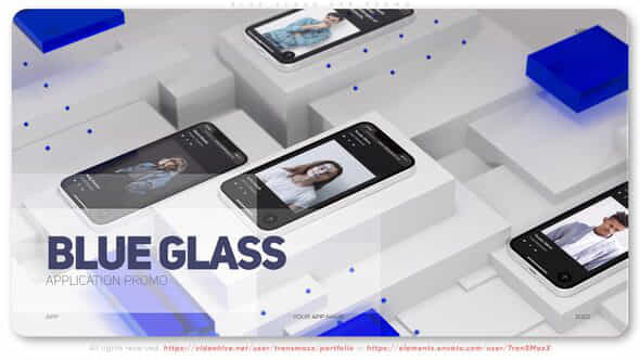 Blue Glass App - VideoHive 39374512