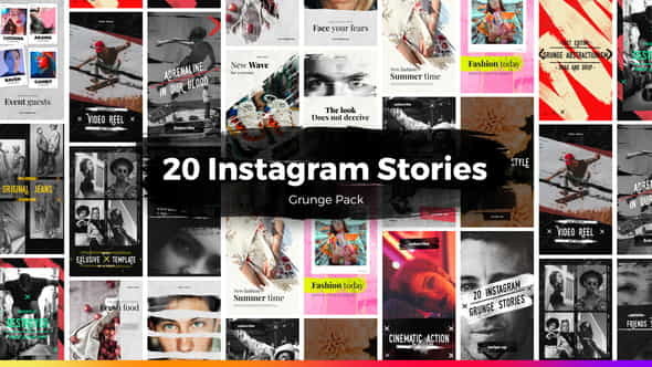 20 Instagram Grunge Stories - VideoHive 27459975