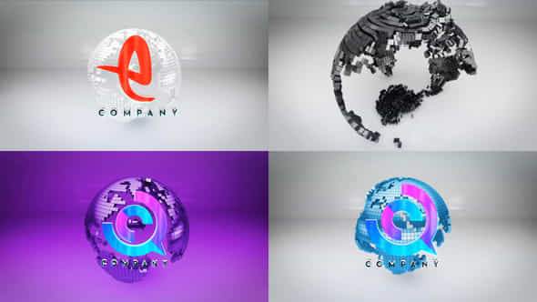 Cube Planet Logo - VideoHive 40441782