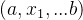 (a,x_1,...b)