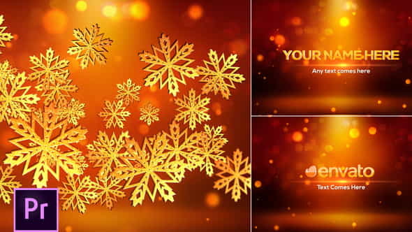 Snowflakes Logo - Premiere Pro - VideoHive 24977129
