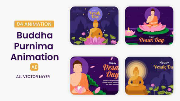 Buddha Purnima Illustration Scene - VideoHive 57912157