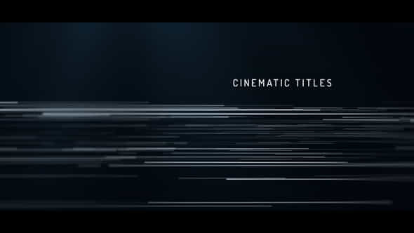 Cinematic Titles - VideoHive 54799562