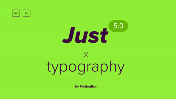Just Typography 5.0 - VideoHive 34618692