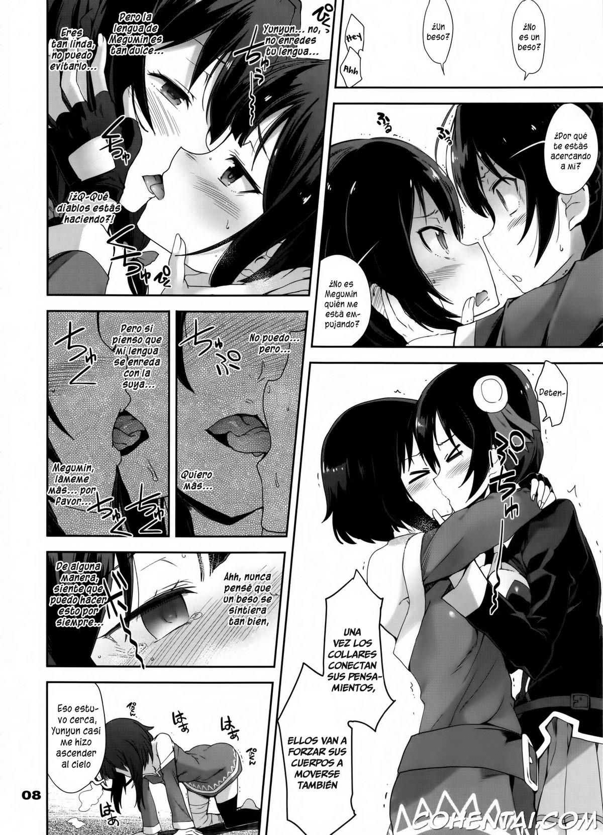 Moji ya Kotoba o Tsukawanakute mo Kokoro ga Tsuujiau Koto tte Nandakke? (Kono Subarashii Sekai ni Syukufuku o!) xxx comics manga porno doujin hentai español sexo 