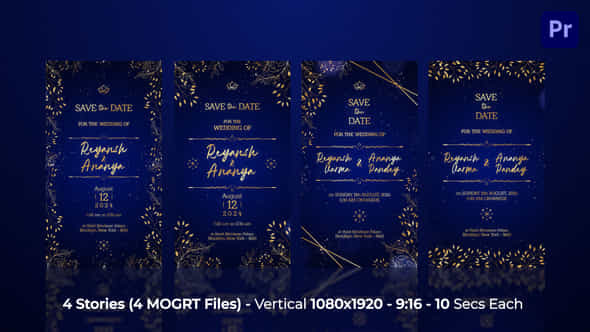 Wedding Instagram Stories Mogrt - VideoHive 53381365