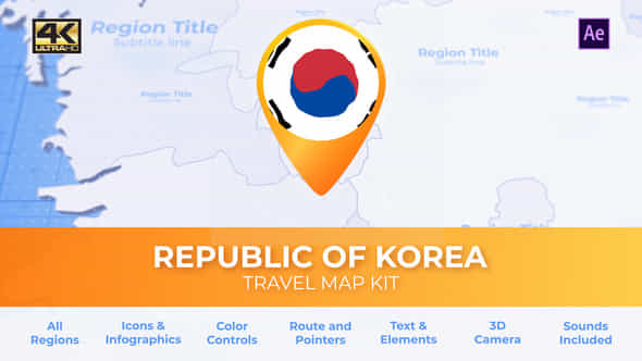 South Korea Map - VideoHive 29939531