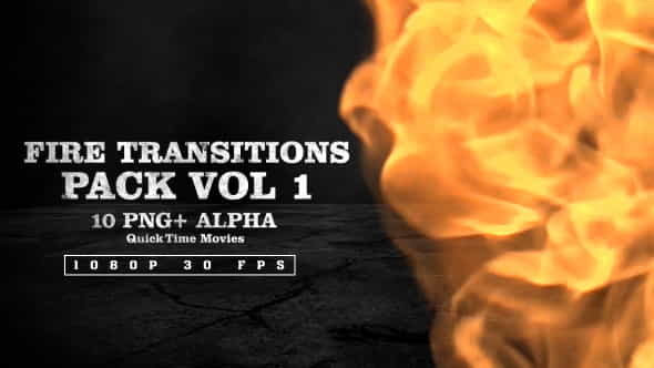Fire Transitions Pack Vol 1 - VideoHive 10017370