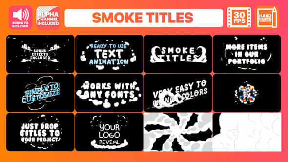 Smoke Titles Premiere Pro Motion Graphics Template - VideoHive 23689141