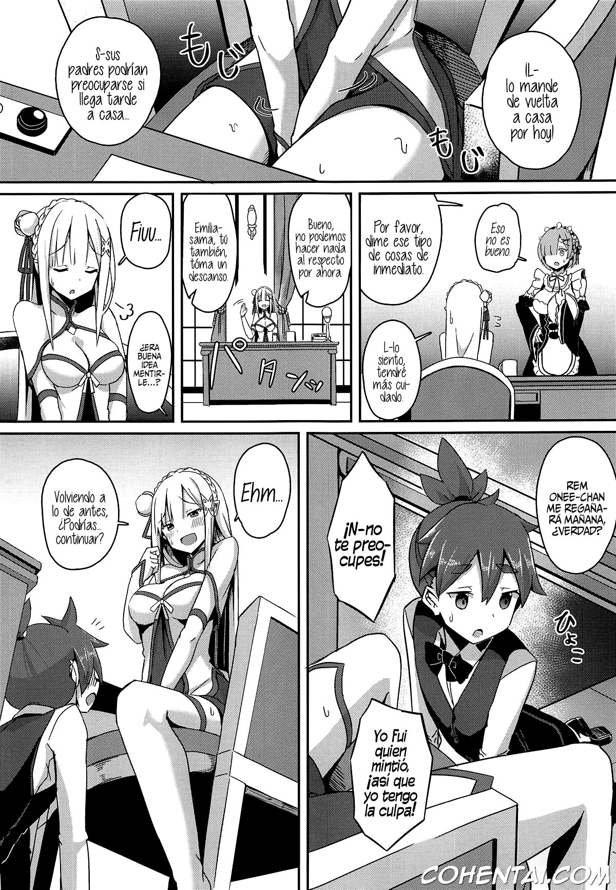 Majo no Nokoriga II (Re:Zero kara Hajimeru Isekai Seikatsu) xxx comics manga porno doujin hentai español sexo 