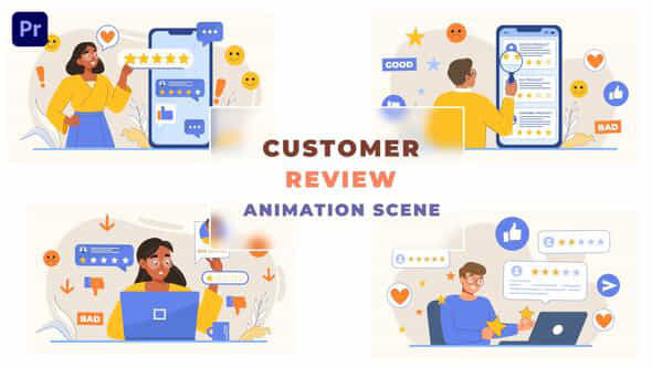 Customer Review Concept - VideoHive 43663529