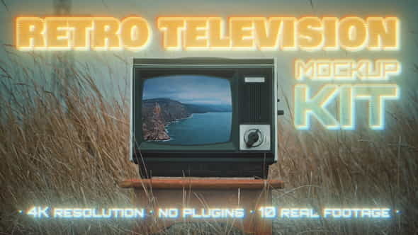 Retro TV Mockup Kit - VideoHive 36760922