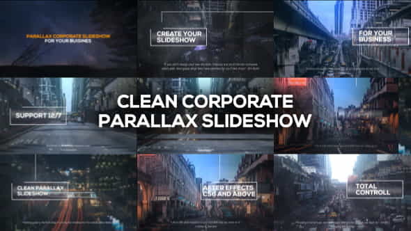 Clean Corporate Parallax Slideshow - VideoHive 19969679