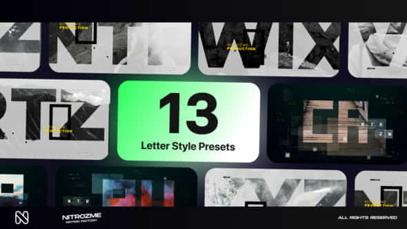 Letters Typography Vol. - VideoHive 44892470