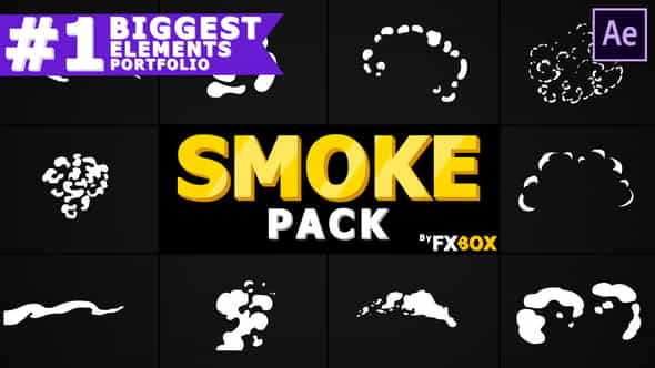 Cartoon SMOKE Elements | After - VideoHive 21135200