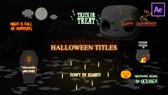 Halloween Cartoon Titles | After - VideoHive 29174191