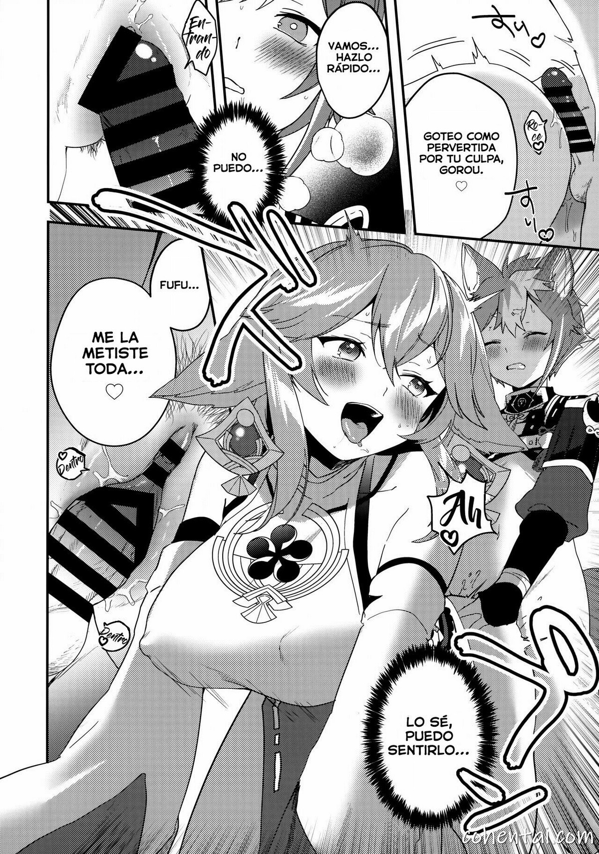 Inu to Kitsune ga Majiwaru Yoru ni (Genshin Impact) manga hentai xxx español