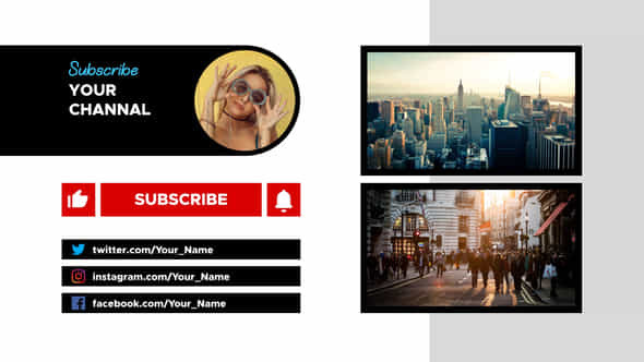 Youtube End Screen - VideoHive 26544112