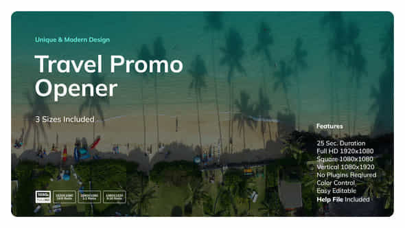 Travel Promo Opener - VideoHive 47584489