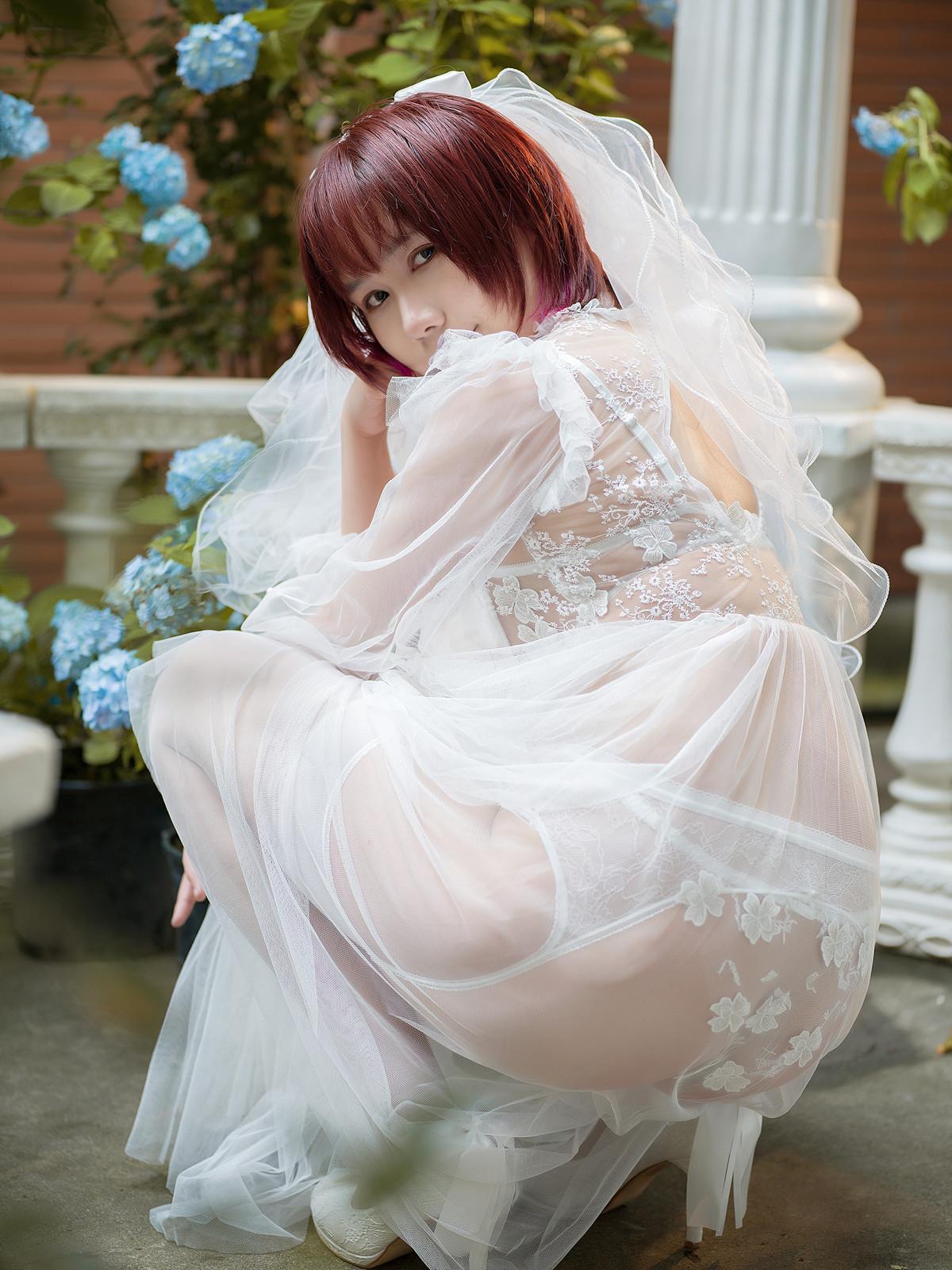 Cosplay 麻花麻花酱 黑白婚纱 Set.02(1)