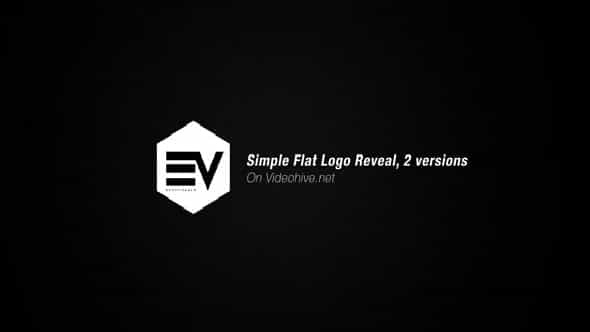 Simple Flat Logo Reveal - VideoHive 19759921
