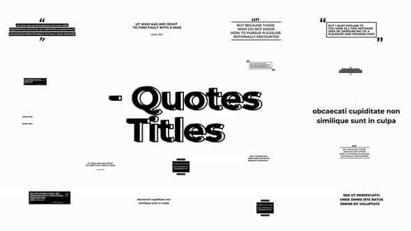 Quotes Titles Ae - VideoHive 49841437