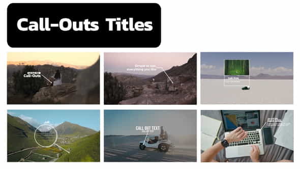 Call Outs Titles Pack(MOGRT) - VideoHive 34201943